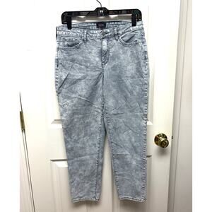 NYDJ Jeans, Lift & Tuck, Railroad Ticking, Blue White Stripe, Women's Size 6